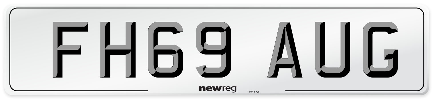 FH69 AUG Number Plate from New Reg